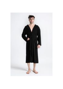 my home Herrenbademantel &raquo;Sina, ideal f&uuml;r Sauna & Spa, Hotelbademantel, Morgenmantel&laquo; 1 Stk. einfarbiger Bademantel, lang, hoher Baumwollanteil, S-4XL