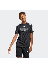 adidas Sportswear T-Shirt &raquo;J HOT TEE&laquo; sportlicher Stil, f&uuml;r Kinder und Teens, mit Rundhalsausschnitt schwarz-wei&szlig;, Gr&ouml;&szlig;e 140