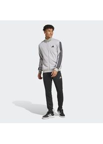 adidas Sportswear Trainingsanzug &raquo;M 3S FT TT TS&laquo; 2 Stk. zweiteiliges Set, aus French-Terry-Material, mit Rippdetails grau, Gr&ouml;&szlig;e S