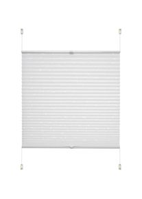 Liedeco Plissee &raquo;Klemmfix-Plissee Ranke grau&laquo; Lichtschutz ohne Bohren verspannt Klemmfix-Plisse mit floralem Druck