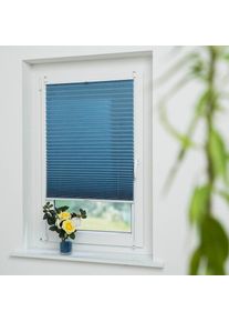 Liedeco Plissee &raquo;Jeansblue&laquo; Lichtschutz ohne Bohren verspannt