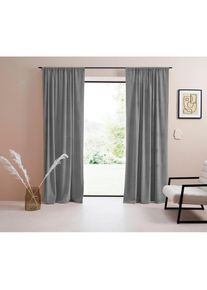 LeGer Home by Lena Gercke Vorhang &raquo;Samt Ladina&laquo; Stangendurchzug 1 Stk. tlg. blickdicht, gewebt, verschiedene Gr&ouml;&szlig;en, 1 St&uuml;ck, Bestseller