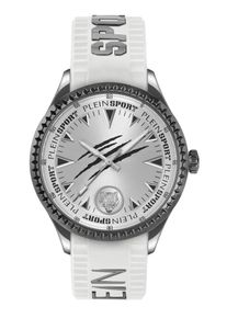 Plein Sport M&auml;n Analog klocka 'LINEMAN' antracit / silver / vit Storlek One Size