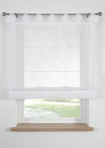 bonprix Hajtott rol&oacute; v&eacute;kony voile anyagb&oacute;l, feh&eacute;r, mag./sz&eacute;l.: 155/60 cm