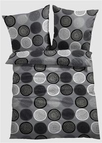 bonprix &Aacute;gyneműhuzat, pamut-kever&eacute;k, sz&uuml;rke, 1x 80/80 cm, 1x 135/200 cm