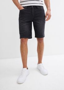 Stretchiga jeansshorts (2-pack) Regular Fit - bl&aring; - storlek 46 - bonprix