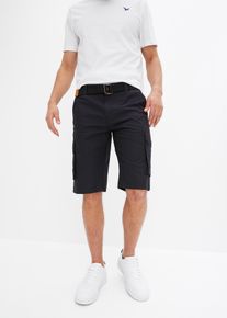 Cargoshorts med res&aring;rmidja och sk&auml;rp normal passform - svart - storlek 58 - bonprix