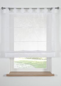 Hissgardin i tunn voile - vit - storlek 155x60 cm - bonprix