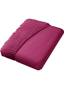 Irisette unisex Hoeslaken bessenrood Maat 90x190 - 100x200 cm