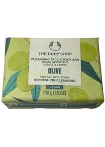The Body Shop, Gesichtsreinigung, - Solid soap for face and body Olive (Cleansing Face & Body Bar) 100 g (Reinigungst&uuml;cher Gesicht)