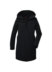 G.I.G.A DX, Damen, Laufjacke, Funktionelle Damenparka mit verstellbarer Kapuze, wasserdicht und atmungsaktiv, Schwarz, 46