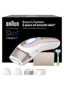 Braun, IPL-Haarentferner &raquo;Smart IPL Skin i&middot;expert PL7387&laquo; Haarentfernung f&uuml;r zu Hause, Gratis App, Aufbewahrungstasche, wei&szlig;/Braun, Dein individueller