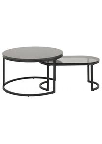 ACTONA GROUP, Couchtisch &raquo;Spiro, Bestseller! Tisch-set, 2-teilig, 1 rund & 1 oval, Scandi-Stil&laquo; Wohnzimmertisch, OTTOs Choice, 2 Stk. tlg. Glas & 