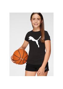Puma, Damen, T-Shirt &raquo;ACTIVE TEE G&laquo; f&uuml;r Jugendliche, sportlicher Stil, mit Logodruck, Kurzarm-Design, Puma Black, 176, Puma Black, T-Shirt f&uuml;r 