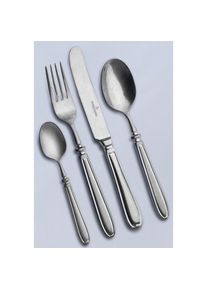 Picard & Wielp&uuml;tz Solingen, Besteck-Set &raquo;Landhaus&laquo; Vintage-Look, nickelfarben, Chromnickelstahl 18/10, 24 tlg., nickelfarben