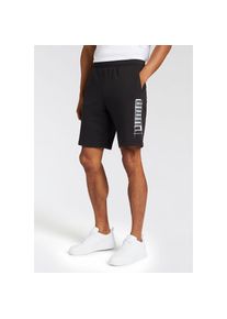 Puma, Herren, Shorts &raquo;ESS+ LOGO LAB SHORTS 10'' TR&laquo; mit Eingrifftaschen, aus Baumwollmischung, Regular Fit, Puma Black, M - N-Gr, Shorts im 