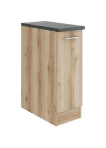 Optifit, Apothekerschrank &raquo;Bella&laquo; Breite/H&ouml;he 30/84, 8 cm, Anbau-und Unterbau m&ouml;glich, wildeiche/wildeiche-anthrazit, Spanplatte, wildeiche -B/H/T: 30