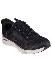 Skechers, Damen, Slip-On Sneaker &raquo;GLIDE-STEP GRATIFY-PACE&laquo; , Schlupfschuh, Komfortschuh mit elastischer Schn&uuml;rung, schwarz-goldfarben, 40, schwarz-