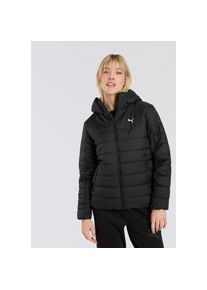 Puma, Damen, Winterjacke &raquo;ESS HOODED PADDED JACKET&laquo; mit Kapuze mit Kapuze, mit Eingrifftaschen, mit Rei&szlig;verschluss, Puma Black, XL, Puma Black, 