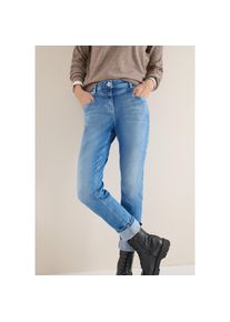 Cecil, Damen, 5-Pocket-Jeans &raquo;Style Scarlett&laquo; mit Turn-up, light blue wash, L&auml;nge 30, 31 - L&auml;nge 30, light blue wash, Casual Fit Jeans f&uuml;r Damen von 