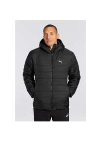 Puma, Herren, Winterjacke &raquo;ESS HOODED PADDED JACKET&laquo; mit Kapuze mit Kapuze, mit Eingrifftaschen, mit Rei&szlig;verschluss, Puma Black, S, Puma Black, 