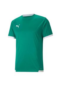 Puma, Herren, Trainingstop &raquo;TEAMLIGA JERSEY&laquo; Kurzarmdesign, sportlicher Stil, mit Rundhalsausschnitt, Pepper Green-Puma White, XXL, Pepper Green-Puma 