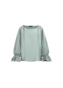 Betty Barclay, Damen, Satinbluse &raquo;Satin-Bluse mit U-Boot-Ausschnitt&laquo;, Chinois Green, 36, Chinois Green, Passform: Figurumspielend