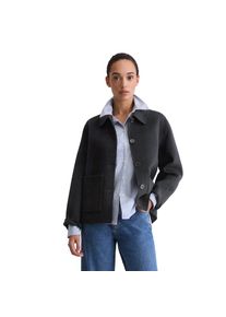 Marc O'Polo Marc O'Polo, Damen, Hemdjacke &raquo;regular fit aus edlem Woll-Doubleface&laquo;, Deep Night Blue, 40, Deep Night Blue, Jacke von Marc O'Polo