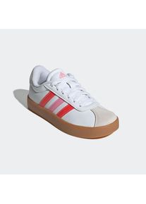 adidas Sportswear, Damen, Sneaker &raquo;VL COURT 3.0&laquo; inspiriert vom Design des adidas samba, f&uuml;r Kinder, Cloud White / Bright Red / Bliss Pink, 38, Cloud 