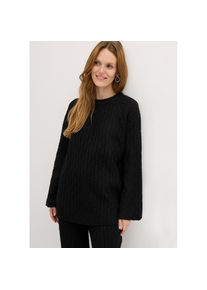bonprix, Damen, Strickpullover &raquo;Oversize-Pullover mit Zopfmuster&laquo; mit Zopfmuster, schwarz, 40/42 (M), schwarz, Oversize-Strickpullover mit auff&auml;lligem