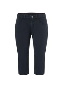 MAC, Damen, Caprihose &raquo;Capri-Summer-Clean&laquo; Sommerhose Kniebedeckend mit kleinem Schlitz am Saum, dark blue PPT, 42 - L&auml;nge 19, Capri-Summer-Clean von 