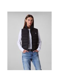 Calvin Klein Jeans, Damen, Steppweste Stehkragen, kurze Form, leicht wattiert, Black, XS (36), Black, Weste von Calvin Klein Jeans Womanswear