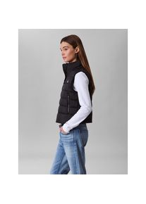 Calvin Klein Jeans, Damen, Steppweste Stehkragen, kurze Form, leicht wattiert, Black, S (38), Weste von Calvin Klein Jeans Womanswear