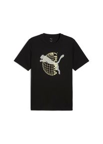 Puma, Damen, T-Shirt &raquo;TECH GRAPHIC TEE&laquo; Regular Fit, Kurzarm, sportlicher Stil, Rundhalsausschnitt, Puma Black, XL, Puma Black, T-Shirt f&uuml;r Erwachsene