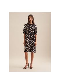 Seidensticker, Damen, Sommerkleid &raquo;Schwarze Rose&laquo; 1/2 U-Boot Druck, schwarz, Normalgr&ouml;&szlig;en, XS34 -Normalgr&ouml;&szlig;en, schwarz, Passform: Regular