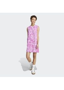 adidas Sportswear, Damen, Shirtkleid &raquo;W AOP 3S DRE&laquo; 1 Stk. tlg. aus Baumwolle mit Elasthan, sportlich, ohne Verschluss, Multicolor / Semi Lucid 