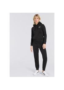 Puma, Damen, Trainingsanzug &raquo;HOODED SWEAT SUIT FL CL&laquo; 2 Stk. f&uuml;r Workouts und Freizeit, zweiteiliges Set, eng anliegende Passform, Puma Black, XS, 
