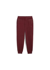 Puma, Damen, Trainingshose &raquo;ESS ELEVATED COMFORT WASH SWEATPANTS FL CL&laquo; sportlicher Stil, mit Print-Applikationen, mit Eingrifftaschen, Ruby Shimmer, 