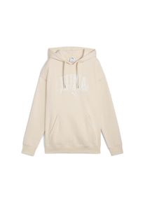 Puma, Damen, Kapuzensweatshirt &raquo;CLASS RELAXED HOODIE FL&laquo;, mit grafischem Gummidruck, mit verstellbarer Kapuze, Alpine Snow, M, Relaxed Fit