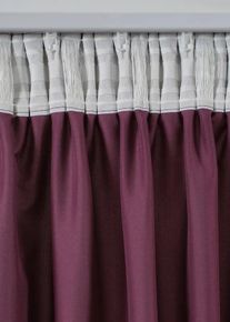 bonprix Zasłona z mikrofibry (2 szt.), fioletowy, Wys./szer. 145/140 cm