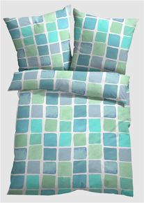 bonprix Pościel z mieszanki bawełny, niebieski, 1x 80/80 cm, 1x 135/200 cm