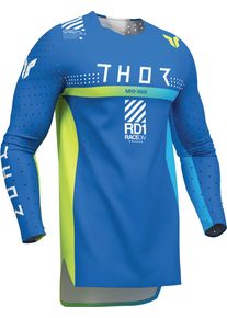 Thor Sportmode Synth, jersey , color: Blue/Neon-Yellow/Light Blue/White , size: L