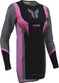 Thor Sportmode Velocity, jersey women , color: Black/Grey/Purple/Pink , size: M