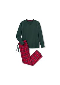 Tchibo - Pizsama flanelnadr&aacute;ggal - f&eacute;rfi - m&eacute;ret M 48/50 - k&eacute;k/kock&aacute;s