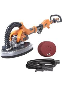 Evolution, Schleifmaschine + Poliermaschine, Power Tools Dry Construction Grinder with Telescopic Rod and LED Lamp 225 mm 230 V (710 W)