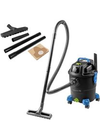 H&ouml;gert, Industriestaubsauger, Nat- und Trockensauger mit Blasfunktion, Steckdose und 4 R&auml;dern (Nass-Trockensauger)
