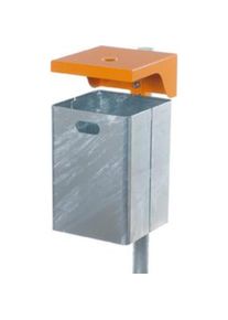 Metallwerke Renner, Aschenbecher, Abfallsammler 50L vzk.+pulverb., m.Ascher OR