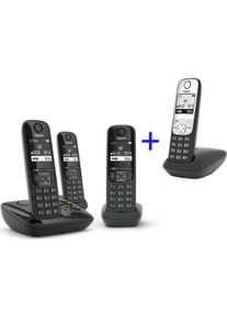 Gigaset AS690A Trio, Telefon, Schwarz