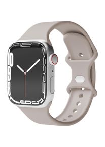 VONM&Auml;HLEN Vonm&auml;hlen Classic Band Light Gray 42/44/45/49mm (49 mm, Silikon), Uhrenarmband, Beige