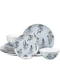 Creatable, Geschirrset, Vintage Flowers (12 Stk.)